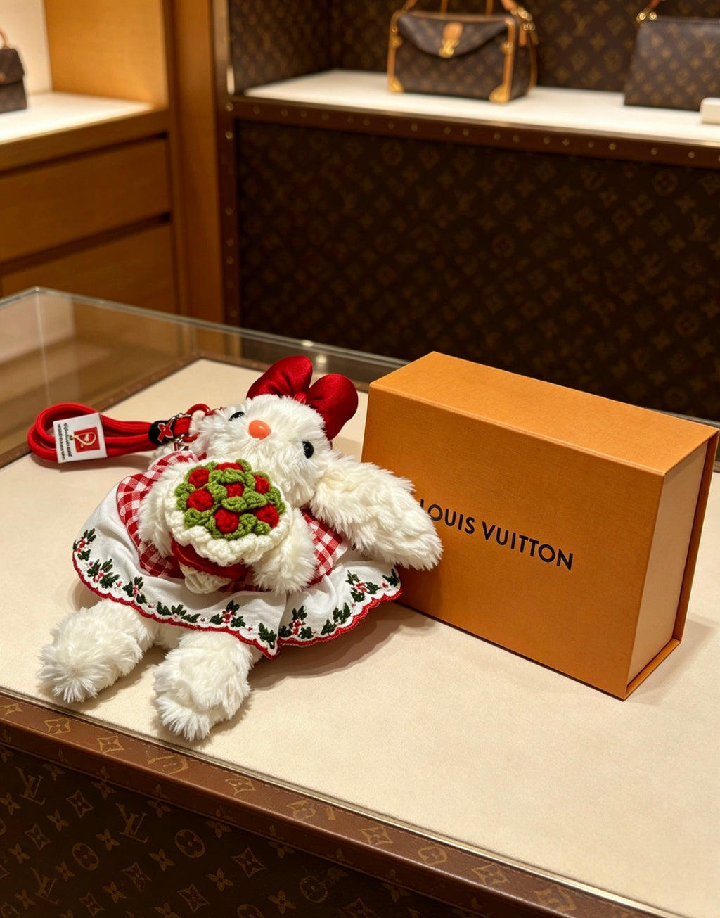 Bag Motif Keychain – Bag Detail – Design 028 side detail