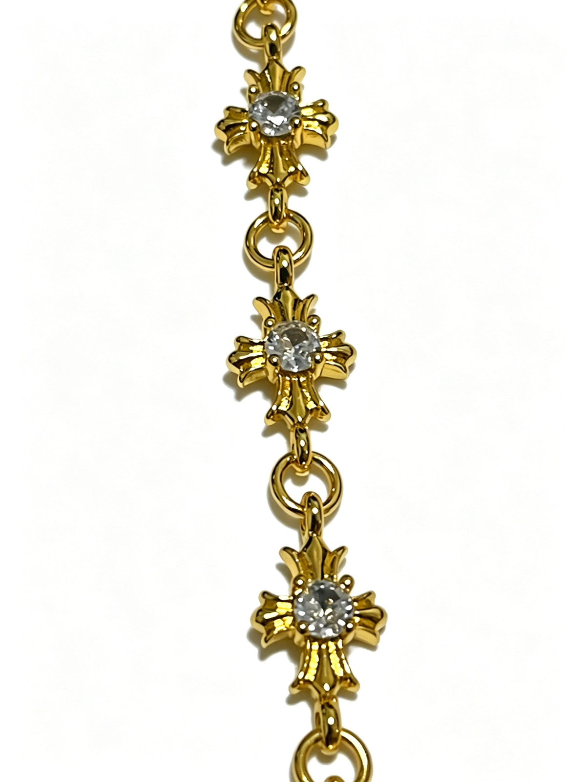 Cross Pendant Necklace in Antique Silver-Tone – Design 08 close-up detail