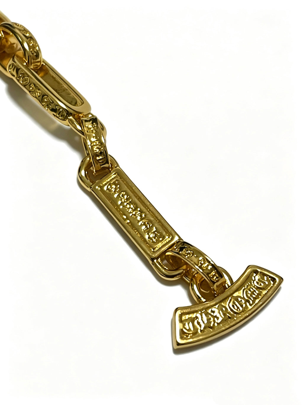 Cross Cuban-Link Bracelet in Antique Silver-Tone – Cuban Link – Design 14 styled product view