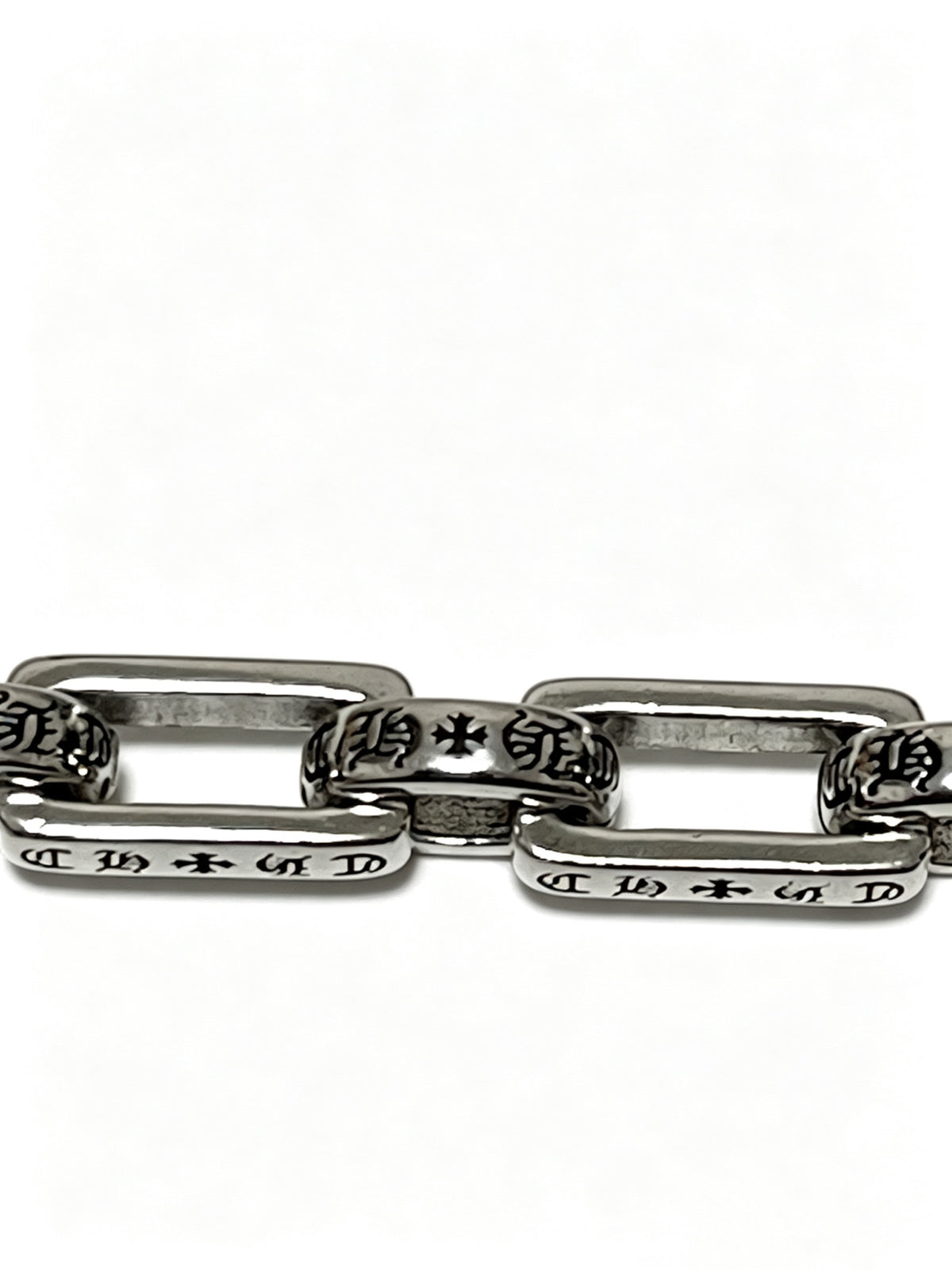 Signature Emblem Pendant Necklace in Polished Metal-Tone – Design 025 side detail