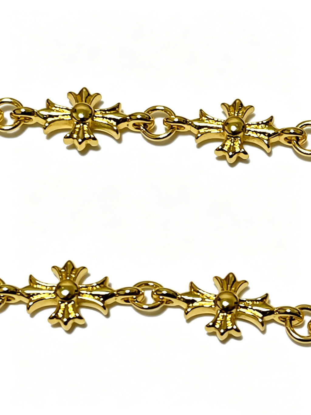 Cross Cuban-Link Bracelet in Antique Silver-Tone – Cuban Link – Design 10 side detail