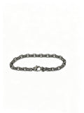 Cross Cuban-Link Bracelet in Antique Silver-Tone – Cuban Link – Design 09 main product view