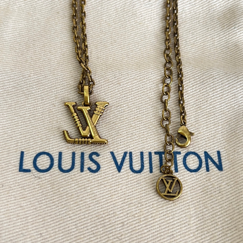 Geometric Emblem Pendant Necklace in Polished Metal-Tone – Design 004 styled product view