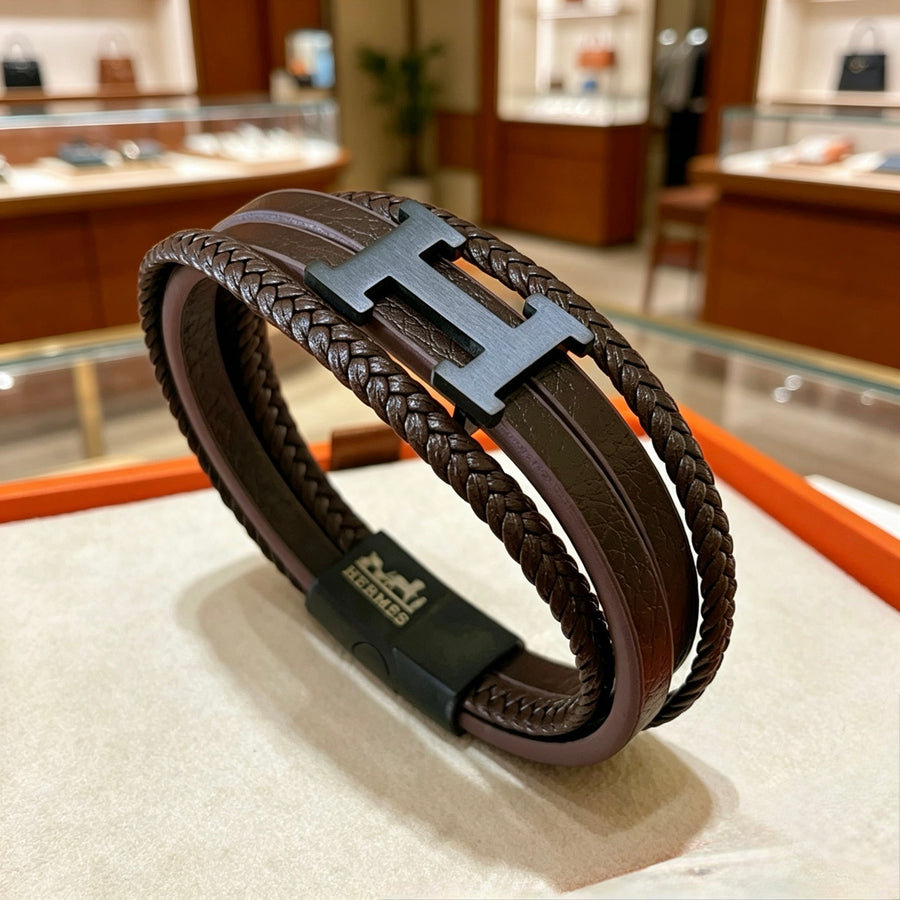 Horse Bangle in Polished Metal-Tone – Design 001 main product view