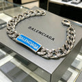 Geometric Emblem Bracelet in Polished Metal-Tone – Design 031 main product view