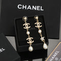 Signature Emblem Stud Earrings in Silver-Tone – Design 009 main product view