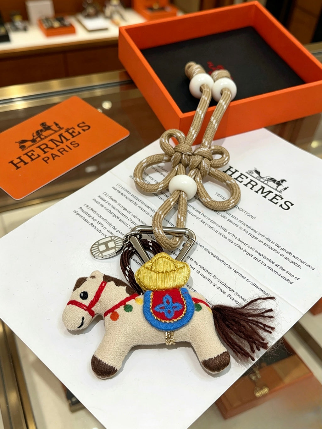 Horse Keychain in Silver-Tone – Design 015 detail view