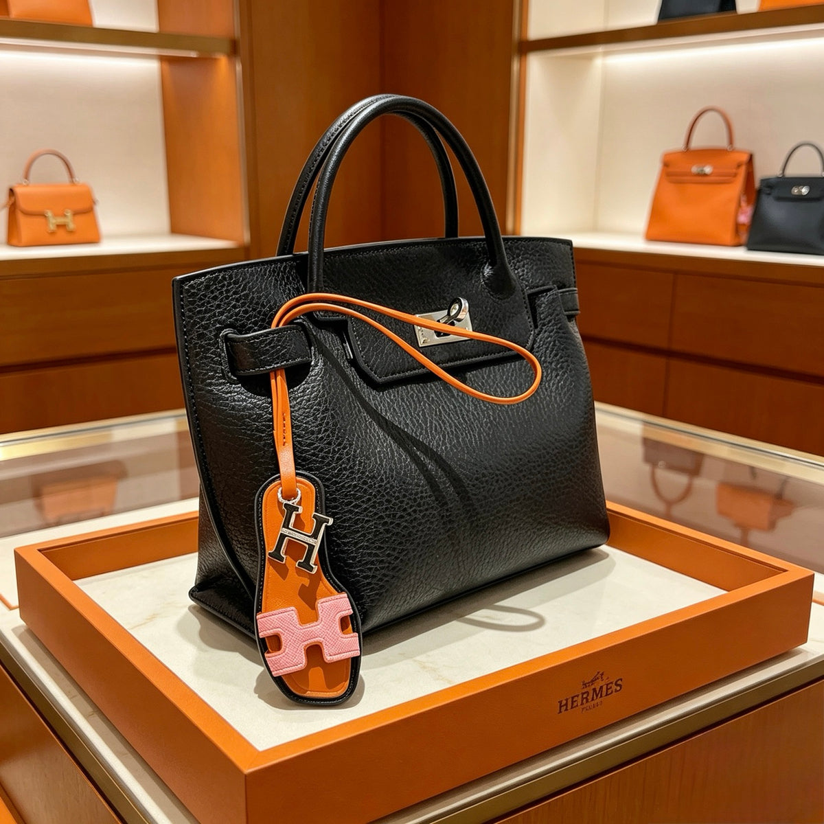 Horse Keychain in Silver-Tone – Design 012 front product view