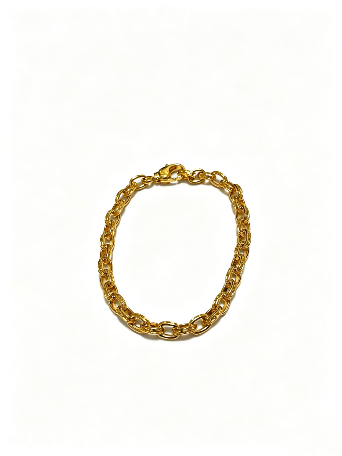 Signature Emblem Bracelet in Polished Metal-Tone – Design 011 main product view