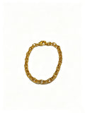 Cross Cuban-Link Bracelet in Antique Silver-Tone – Cuban Link – Design 08 main product view