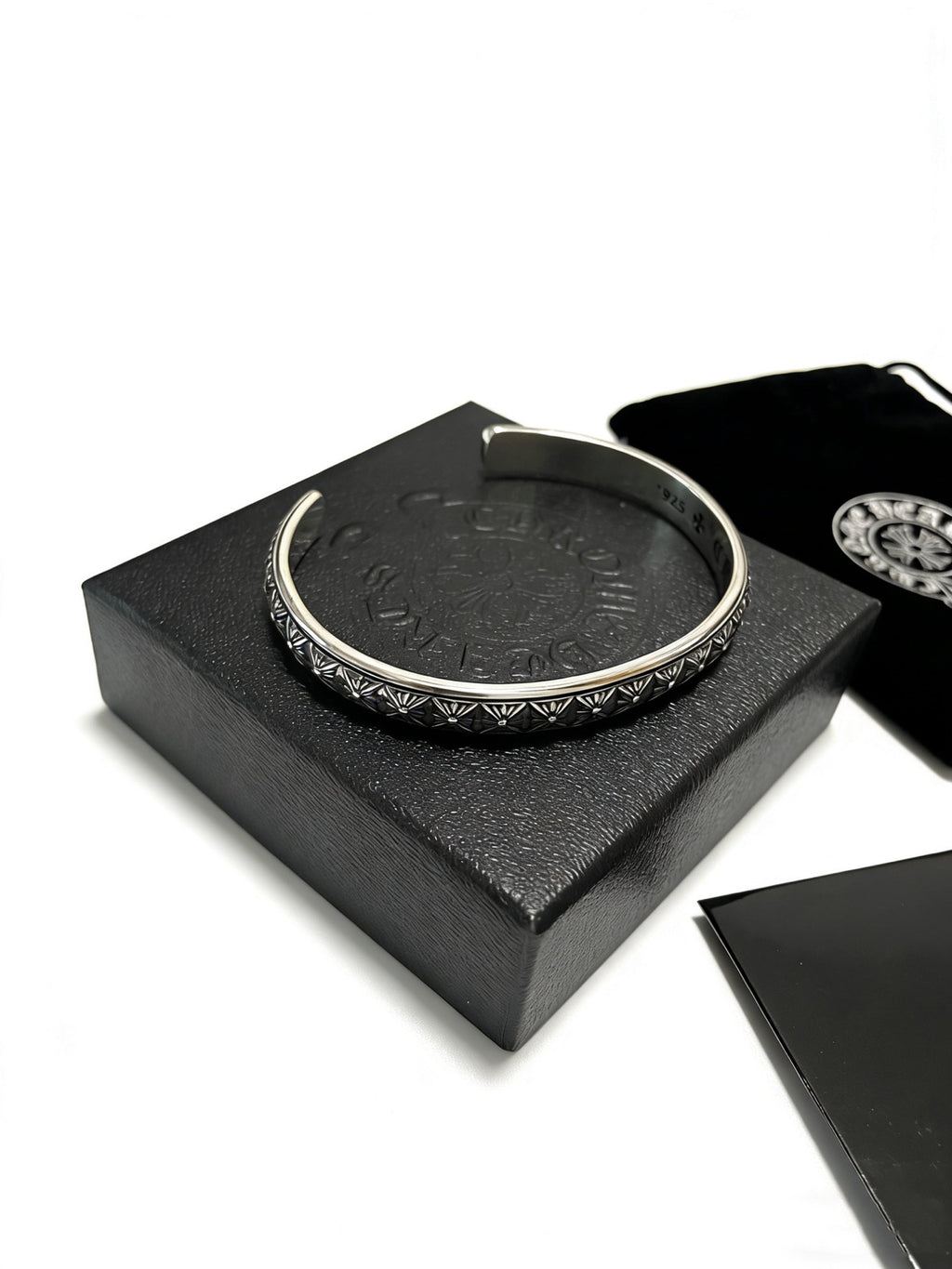 Cross Statement Bracelet in Metal-Tone – Design 06 detail view
