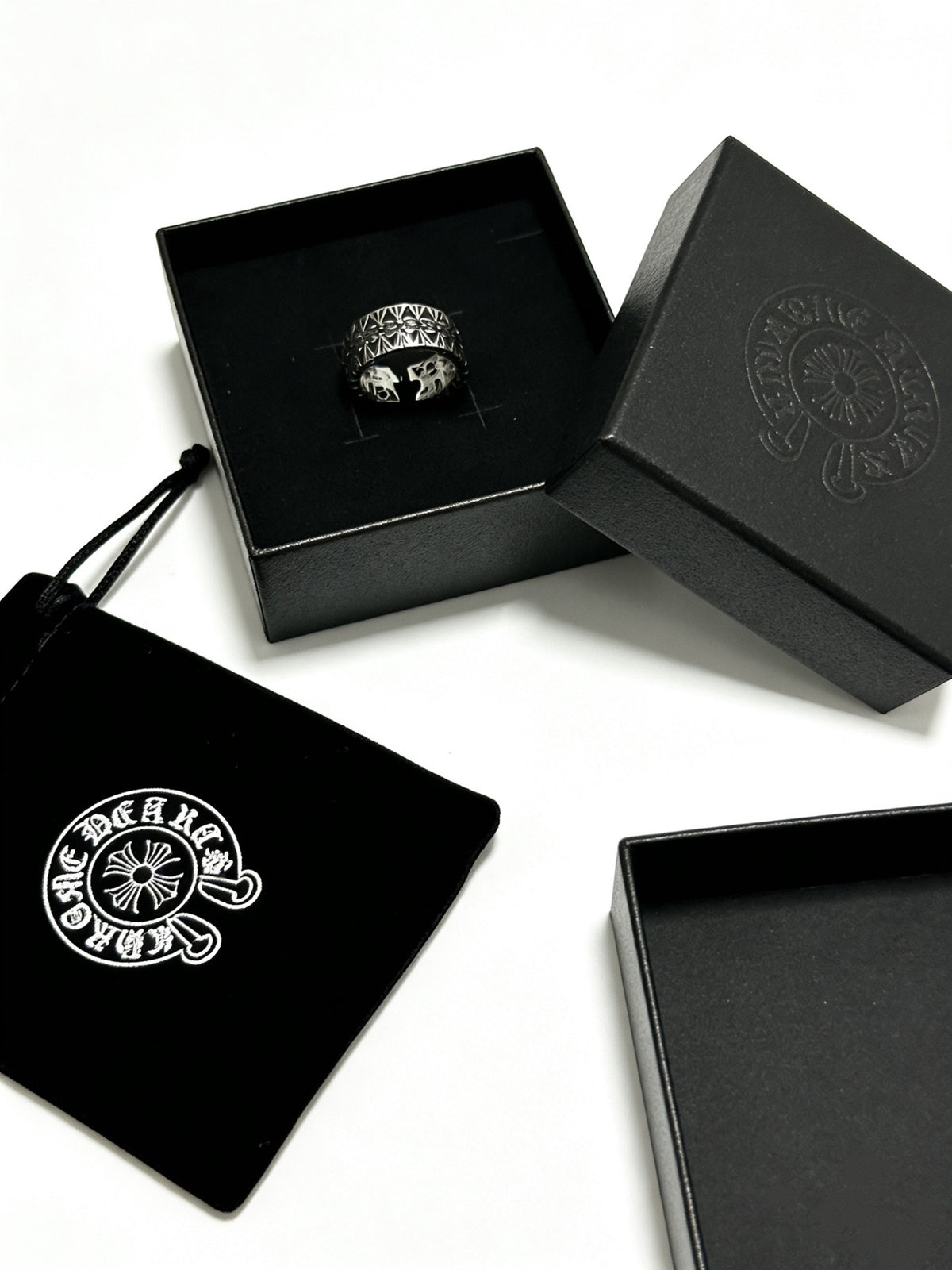 Cross Statement Ring in Metal-Tone – Design 14 detail view