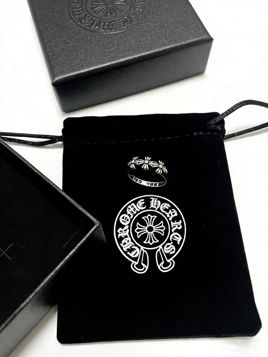 Cross Statement Ring in Metal-Tone – Design 15 detail view
