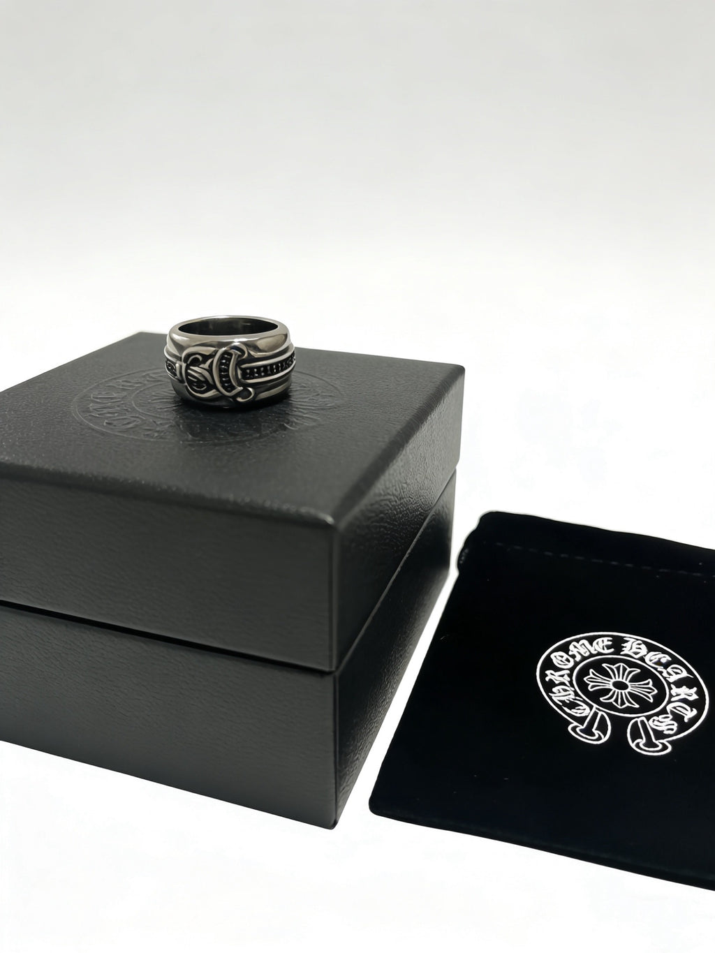 Cross Statement Ring in Metal-Tone – Design 16 detail view