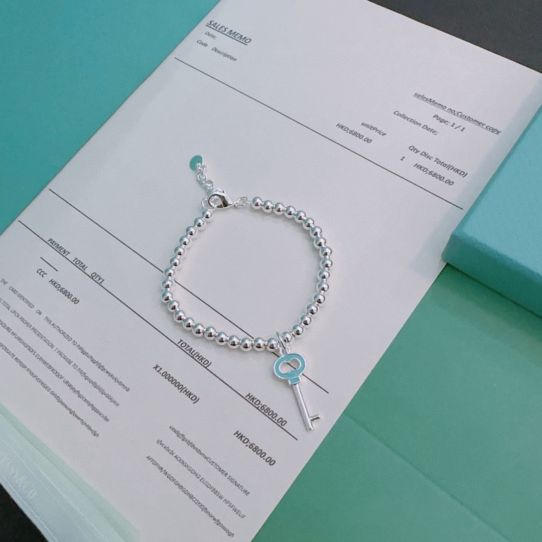 Signature Motif Bracelet in Silver-Tone – Vintage Detail – Design 14 styled product view