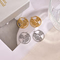 Orb Statement Earrings in Polished Metal-Tone – Design 004 main product view