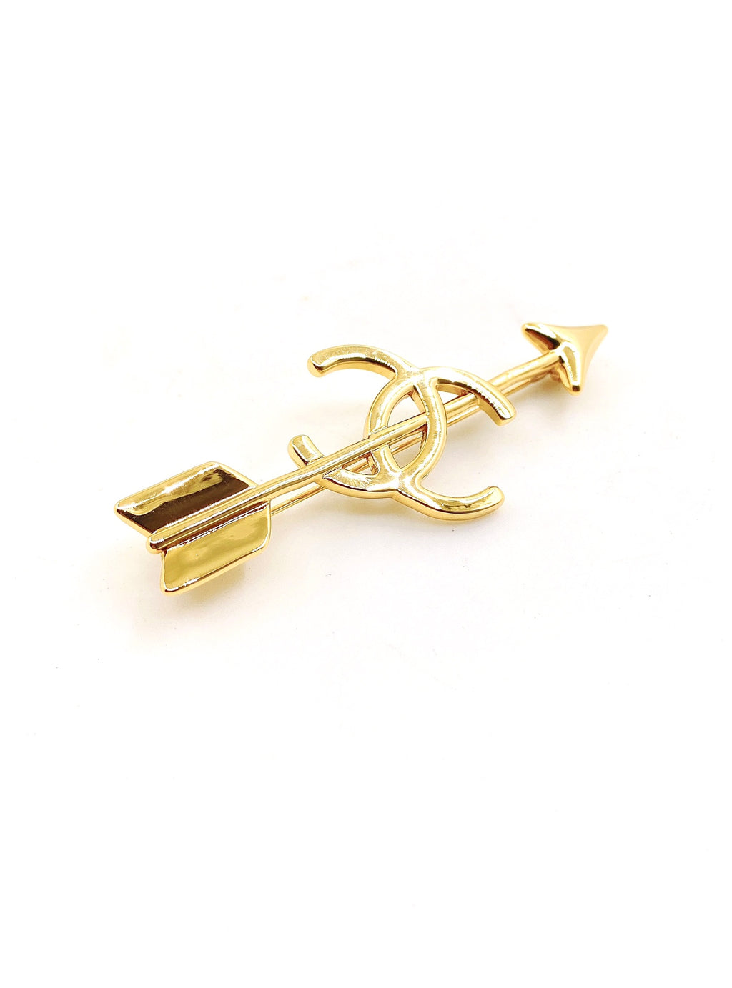 Arrow Brooch in Gold-Tone – Arrow Detail – Design 002 main product view