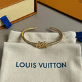 Letter Emblem Bangle in Polished Metal-Tone – Design 002 main product view