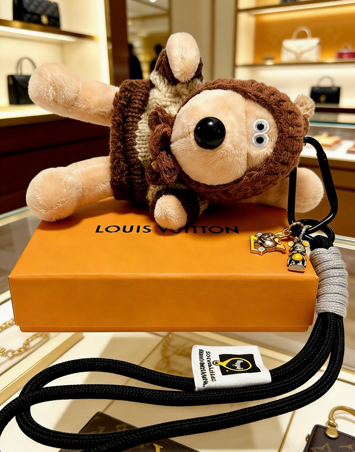 Bag Motif Keychain – Bag Detail – Design 014 styled product view