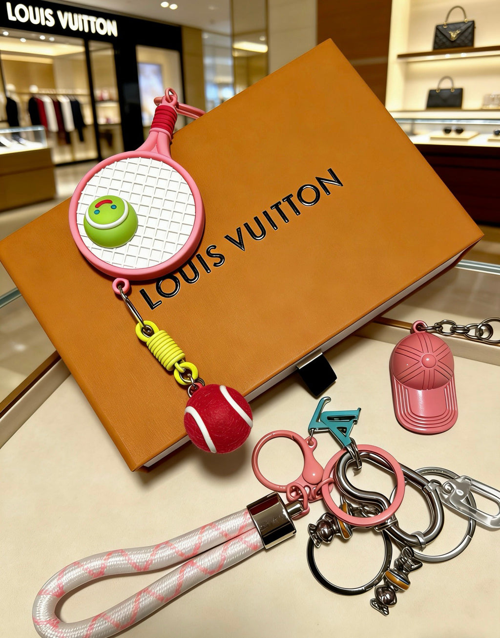 Bag Motif Keychain – Bag Detail – Design 012 main product view