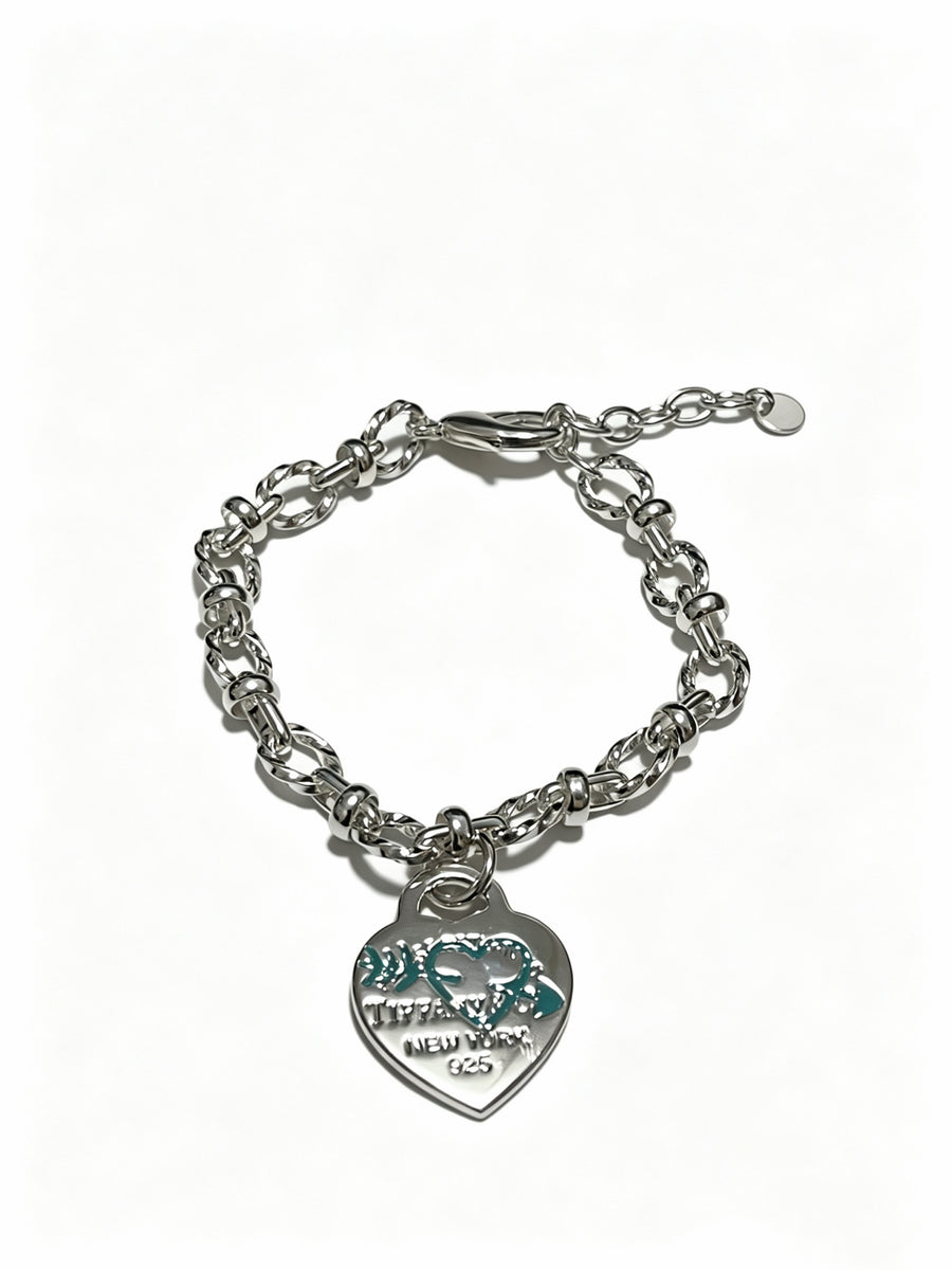 Signature Motif Bracelet in Silver-Tone – Vintage Detail – Design 07 main product view