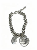 Signature Motif Bracelet in Silver-Tone – Vintage Detail – Design 06 main product view