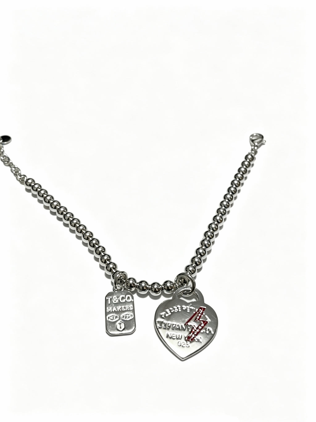 Signature Motif Bracelet in Silver-Tone – Vintage Detail – Design 05 front product view