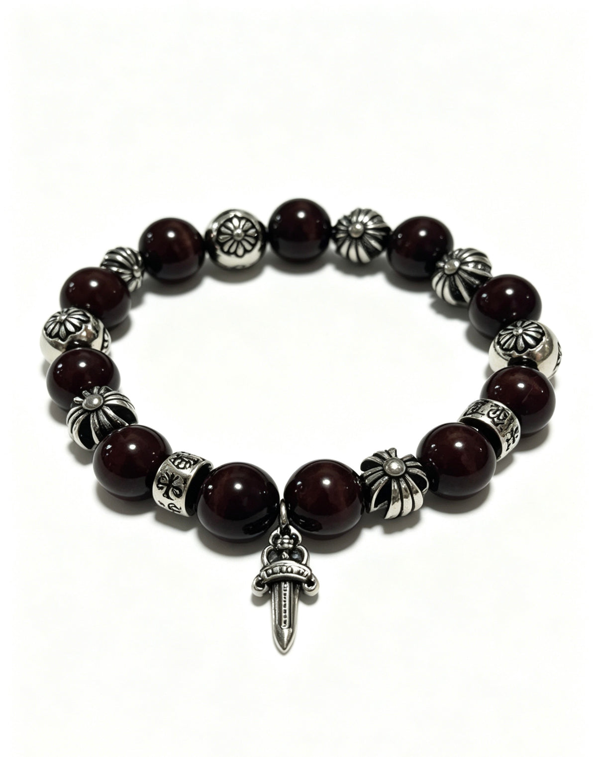Signature Emblem Bracelet in Polished Metal-Tone – Design 003 main product view