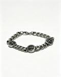 Signature Emblem Bracelet in Polished Metal-Tone – Design 002 main product view