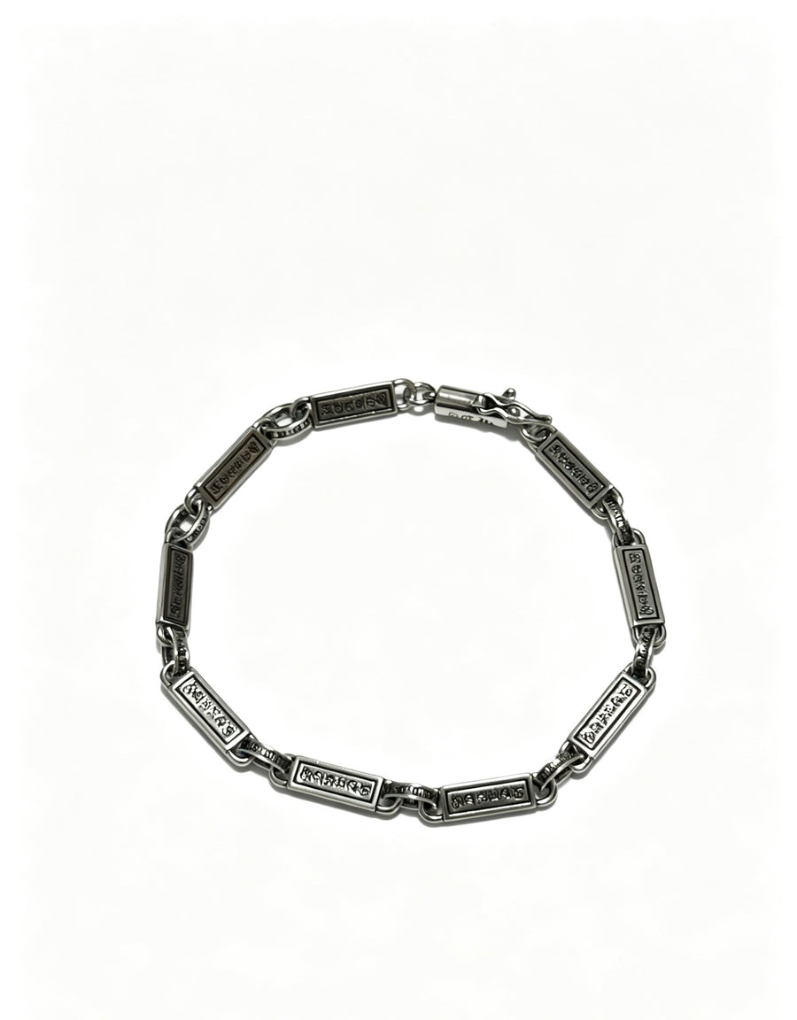 Signature Emblem Bracelet in Polished Metal-Tone – Design 001 main product view