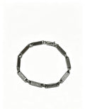 Cross Cuban-Link Bracelet in Antique Silver-Tone – Cuban Link main product view