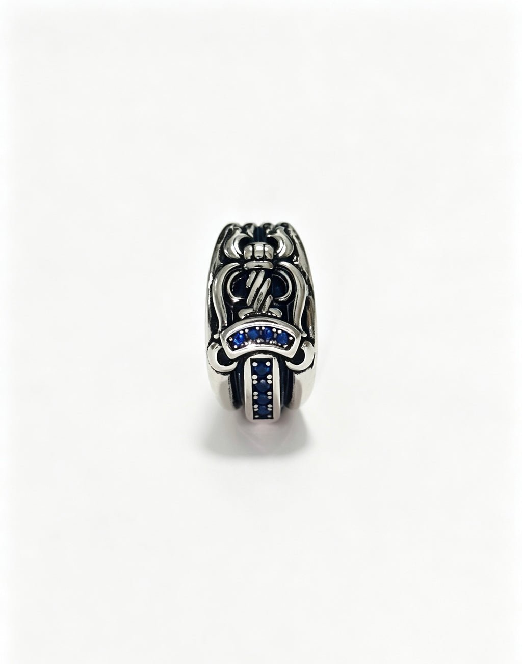 Cross Statement Ring in Metal-Tone – Design 09 front product view