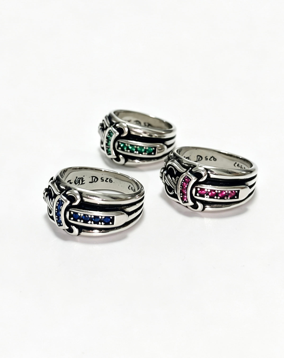 Cross Statement Ring in Metal-Tone – Design 09 side detail