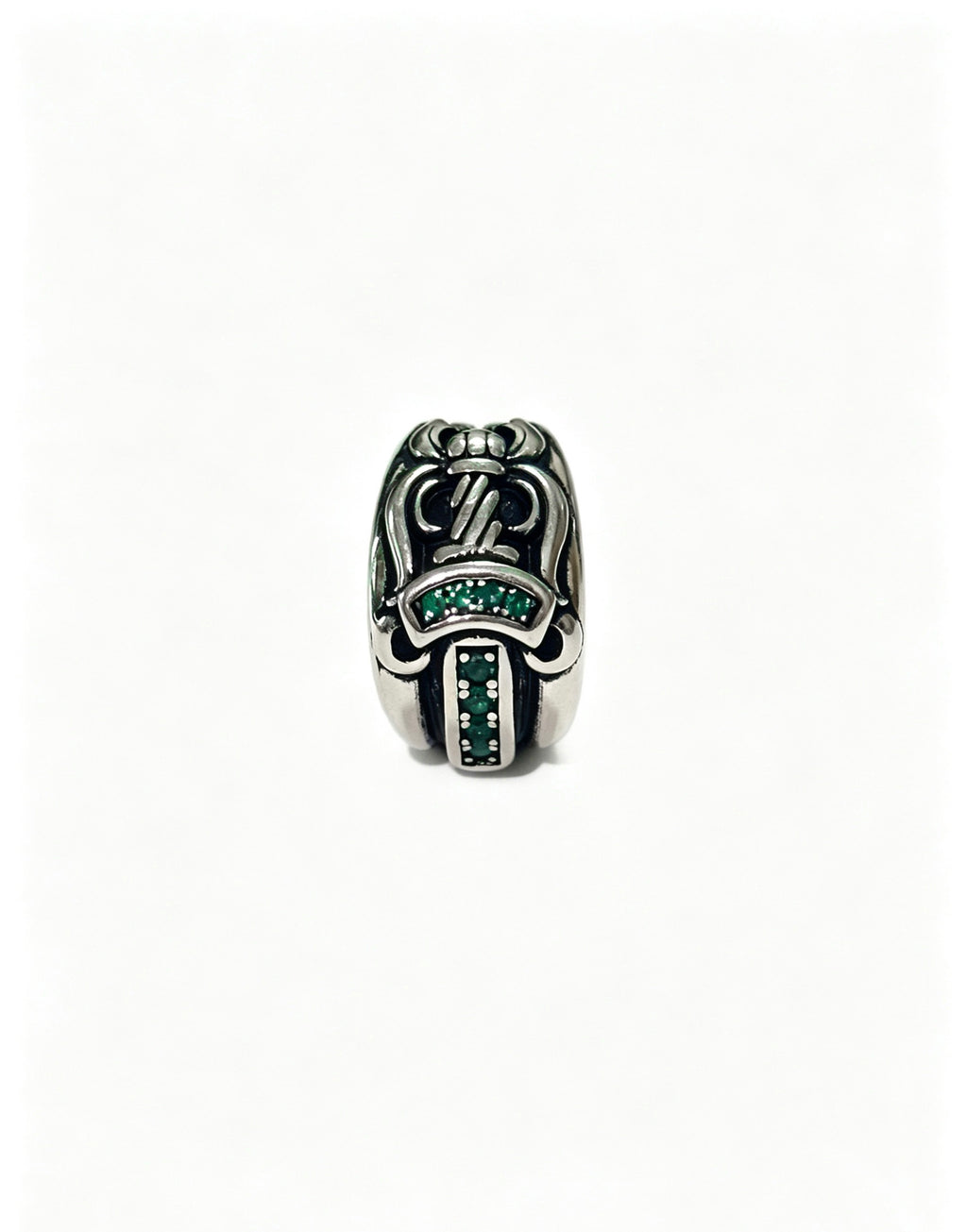 Cross Statement Ring in Metal-Tone – Design 08 side detail