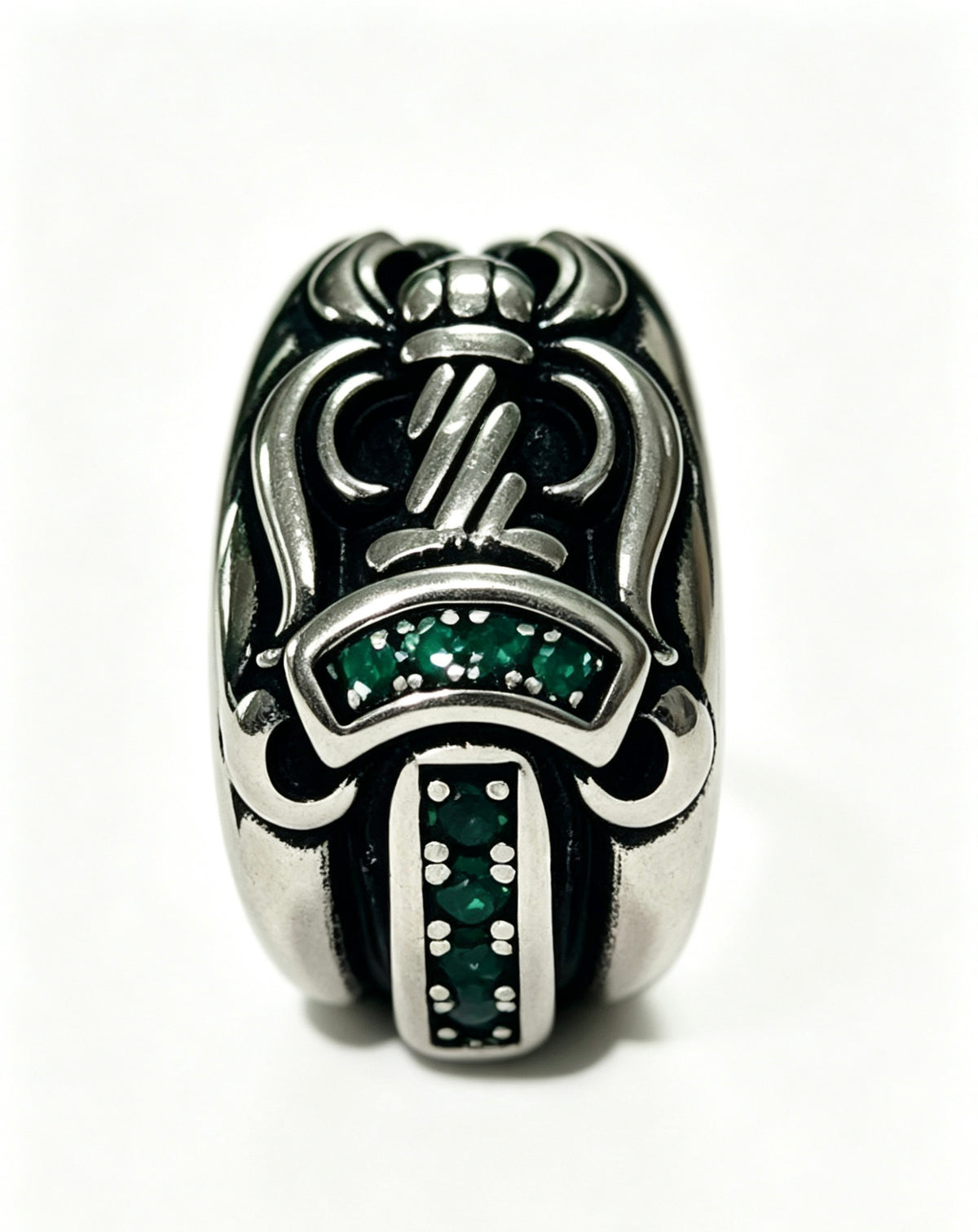 Cross Statement Ring in Metal-Tone – Design 08 styled product view