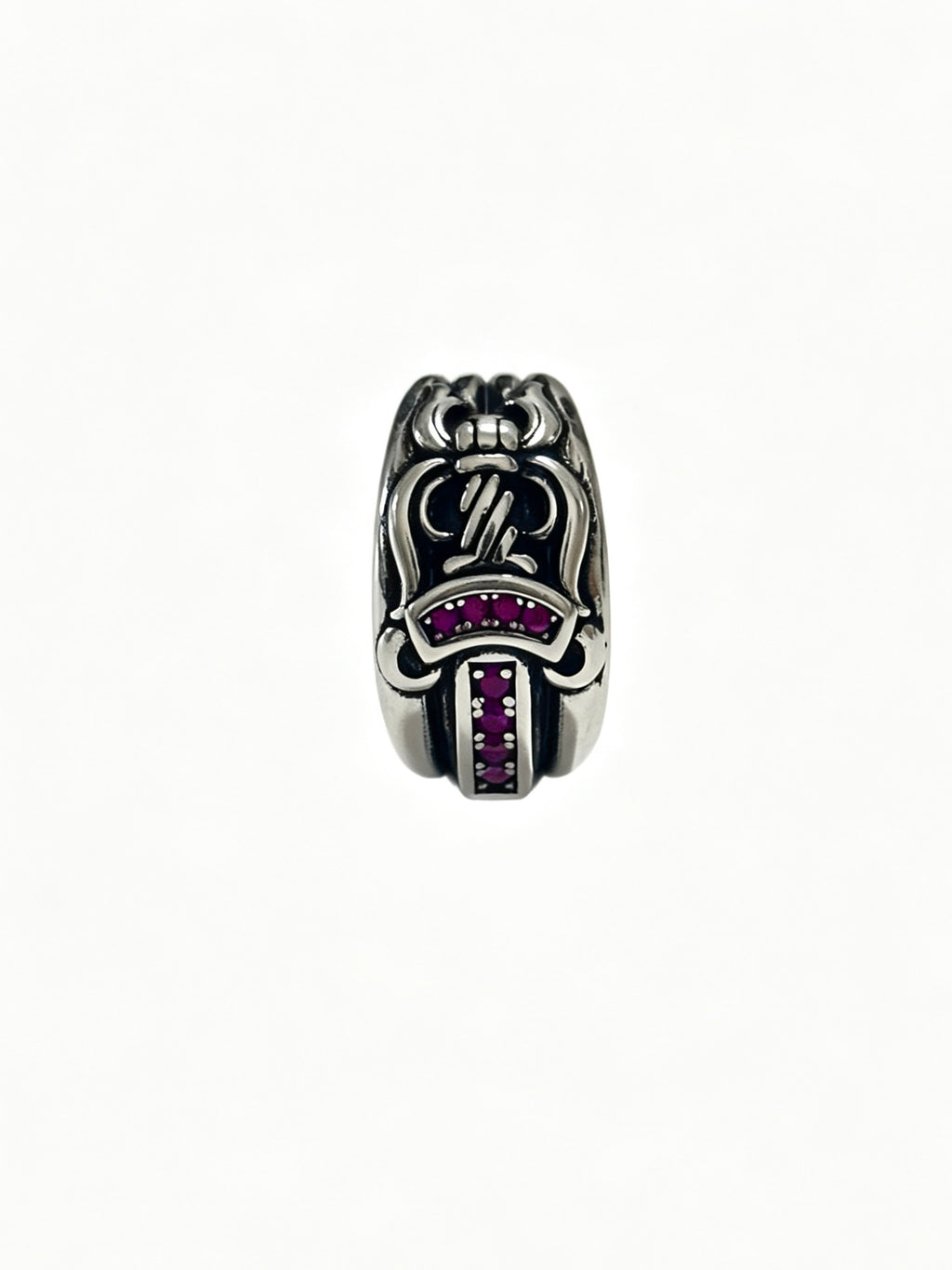Cross Statement Ring in Metal-Tone – Design 07 front product view