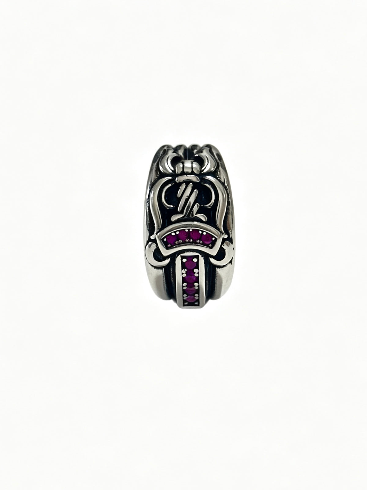 Cross Statement Ring in Metal-Tone – Design 07 front product view