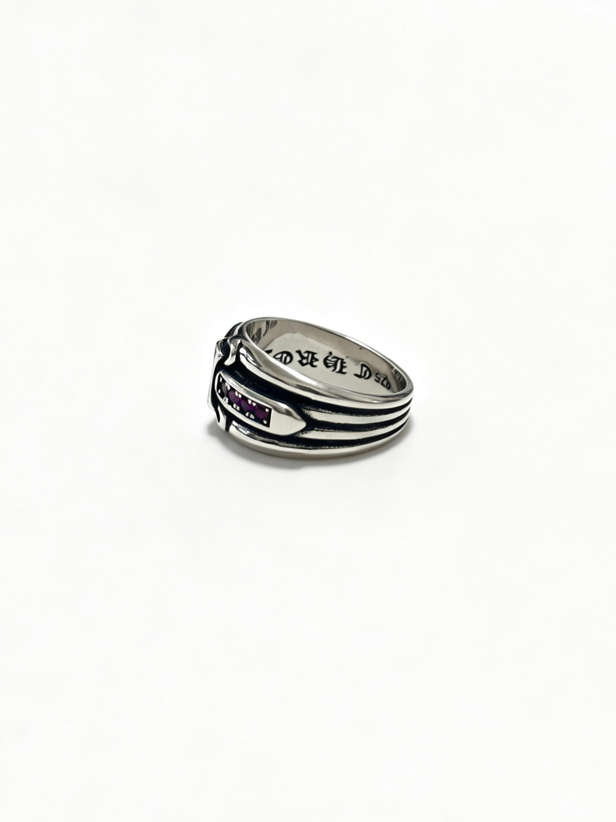 Cross Statement Ring in Metal-Tone – Design 07 detail view