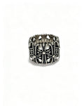 Signature Emblem Statement Ring in Polished Metal-Tone – Design 006 main product view