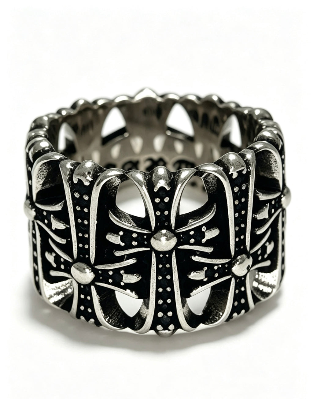 Cross Statement Ring in Metal-Tone – Design 06 styled product view