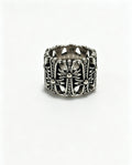Signature Emblem Statement Ring in Polished Metal-Tone – Design 005 main product view