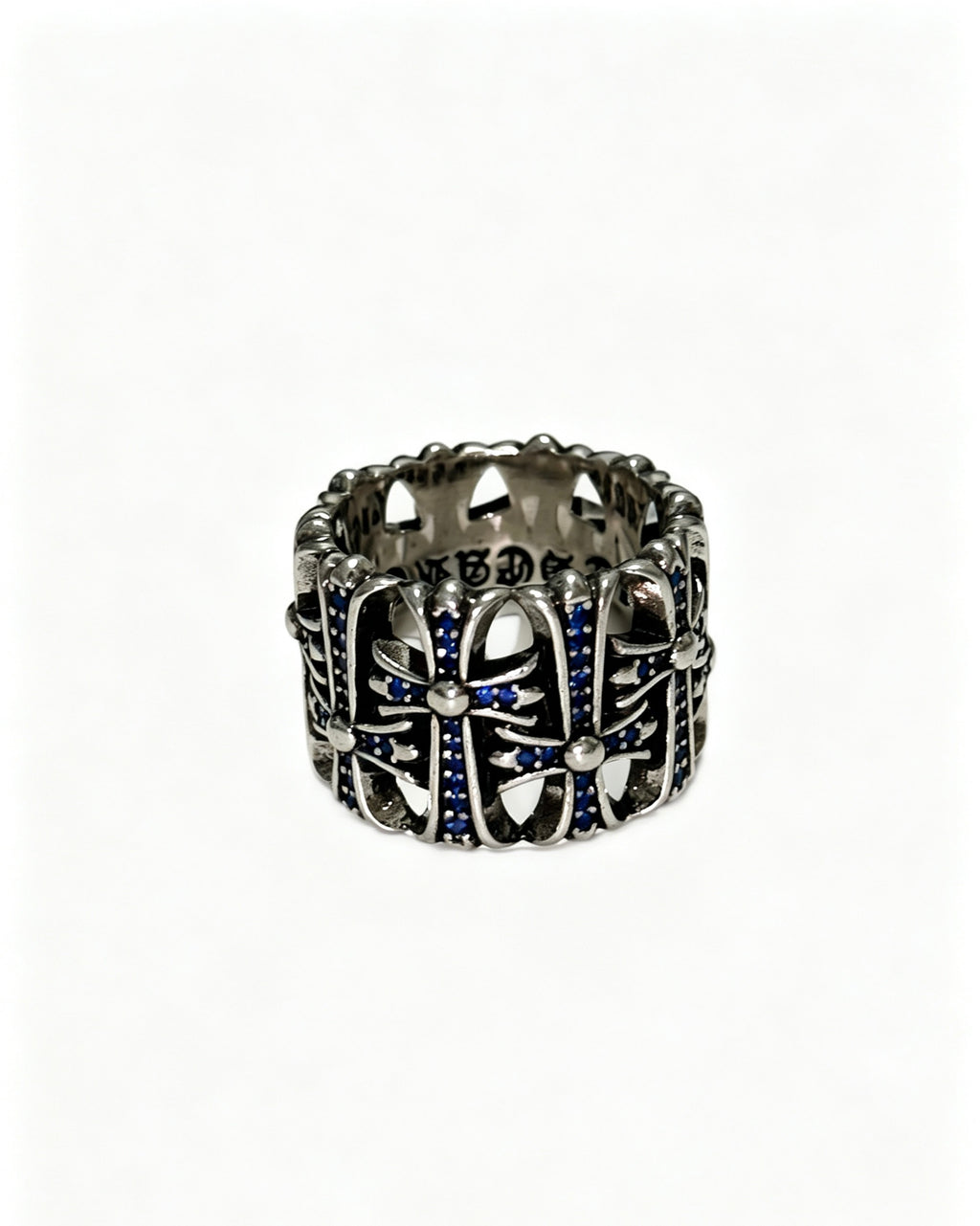 Cross Statement Ring in Metal-Tone – Design 04 close-up detail