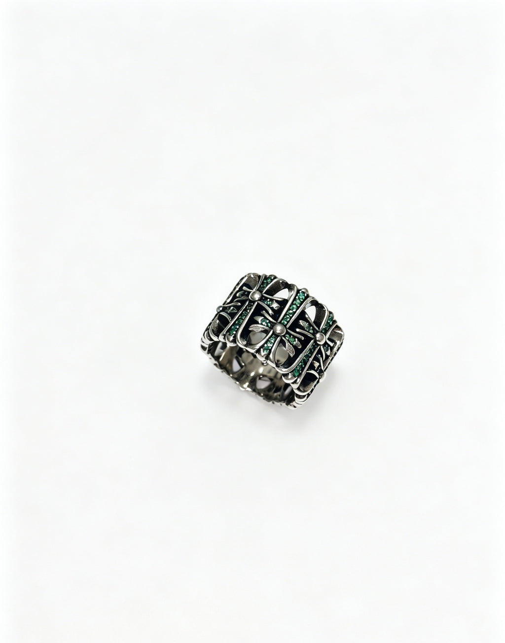 Cross Statement Ring in Metal-Tone – Design 03 detail view