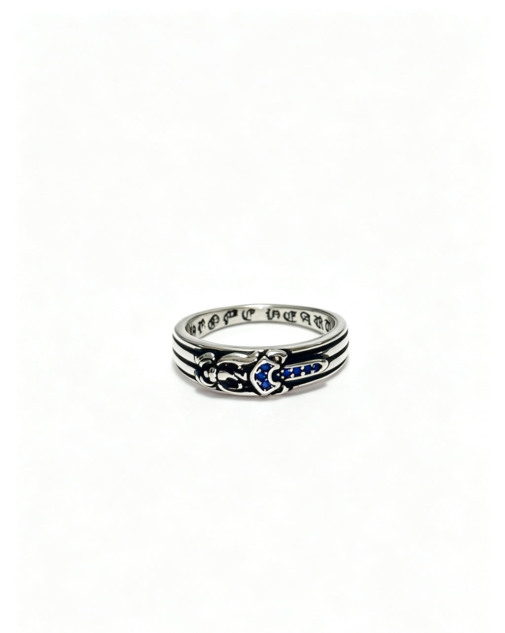 Signature Emblem Statement Ring in Polished Metal-Tone – Design 002 main product view