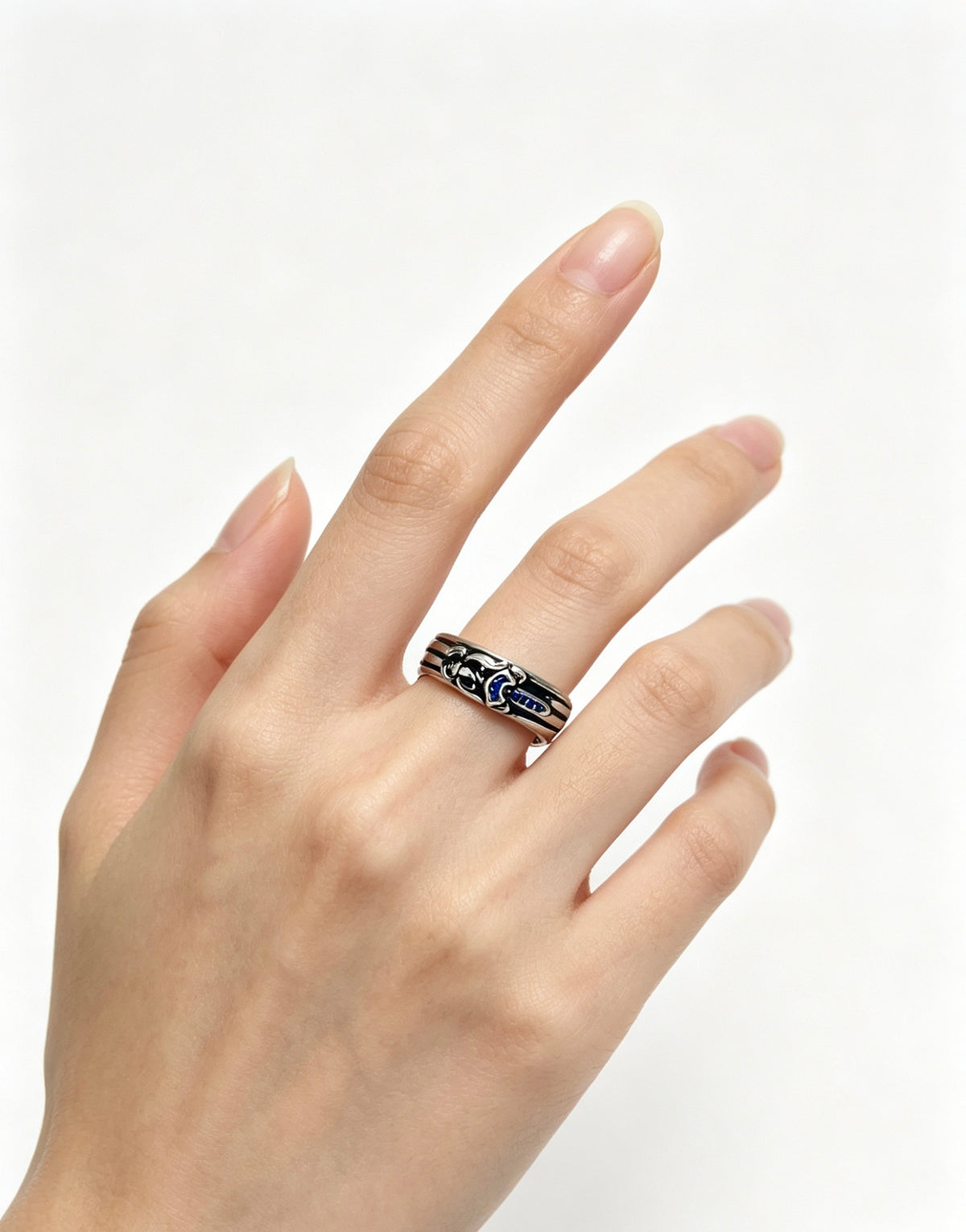 Cross Statement Ring in Metal-Tone – Design 02 main product view