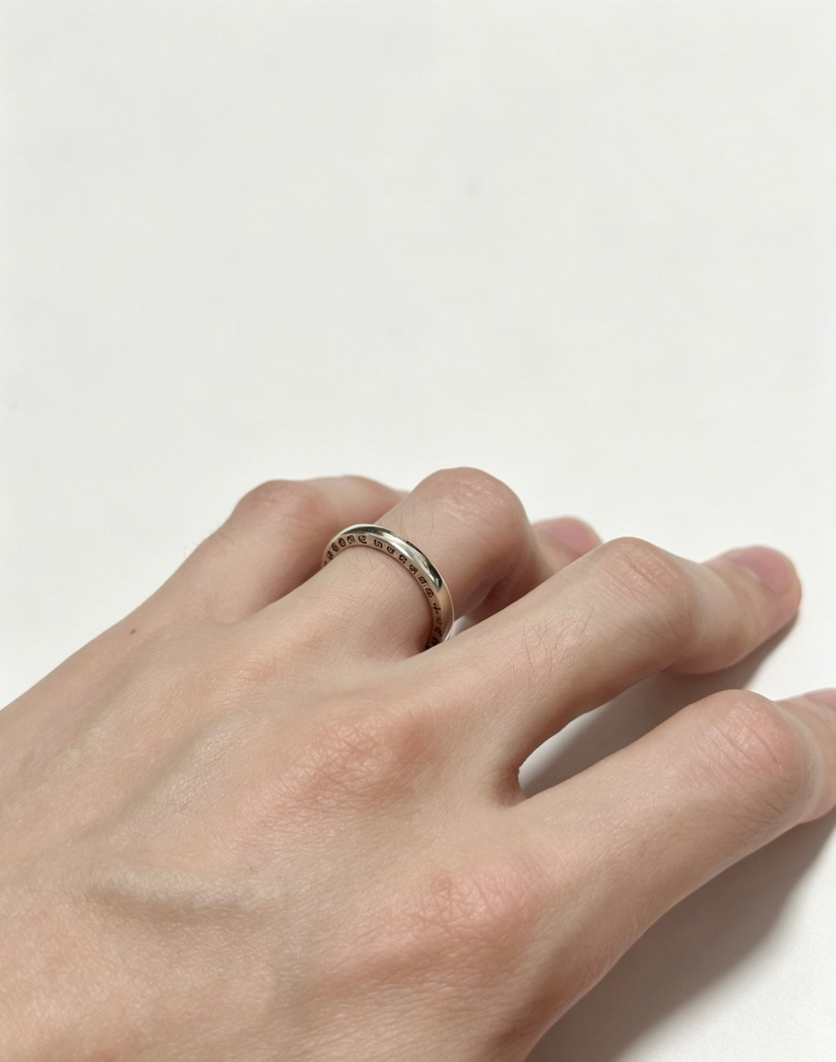 Signature Emblem Statement Ring in Polished Metal-Tone – Design 001 main product view