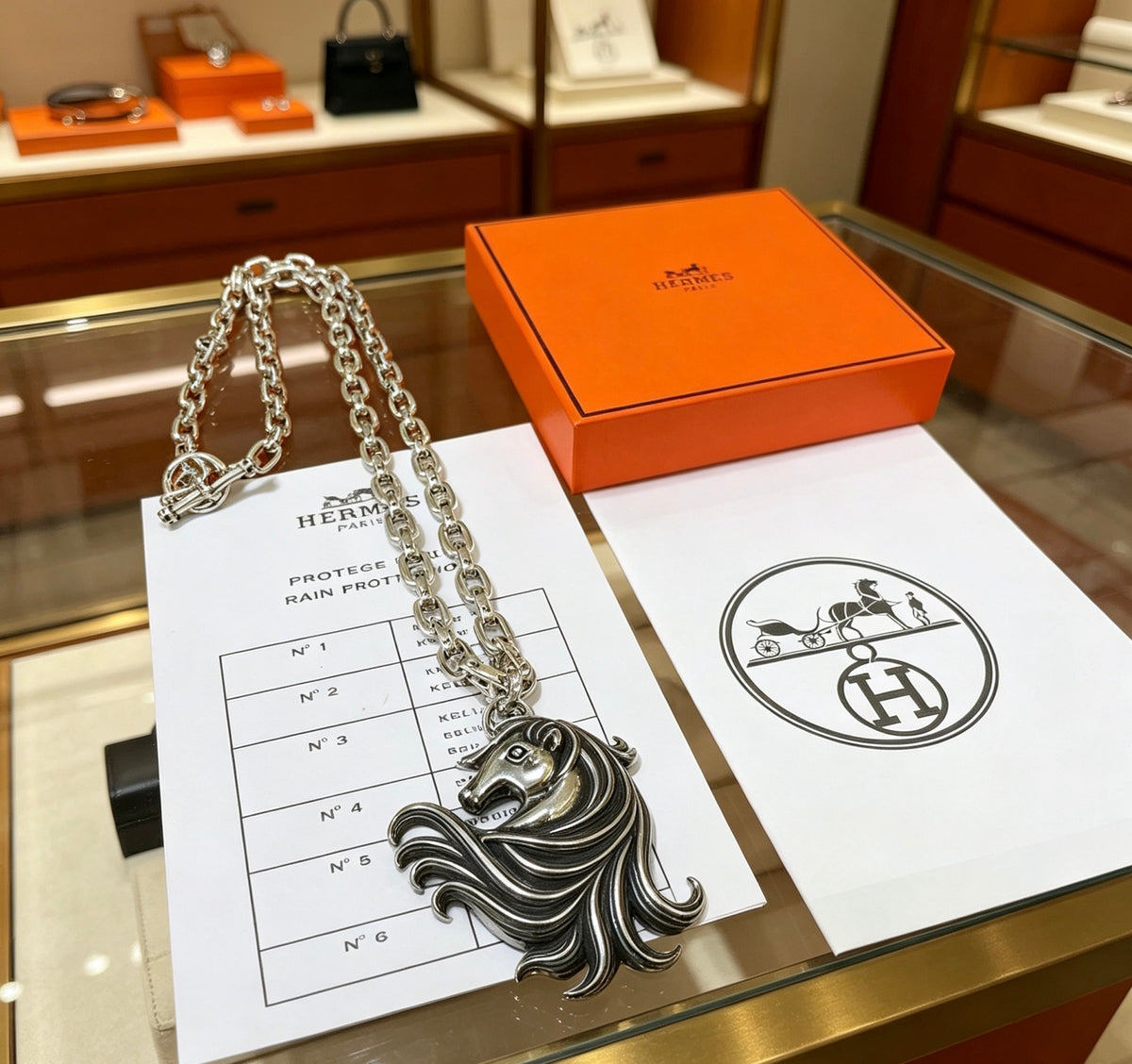 Toggle Pendant Necklace in Polished Metal-Tone – Toggle Detail – Design 010 front product view