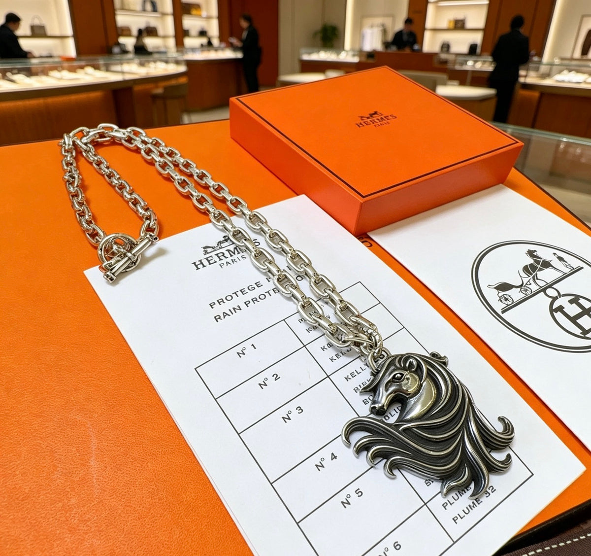 Toggle Pendant Necklace in Polished Metal-Tone – Toggle Detail – Design 010 main product view