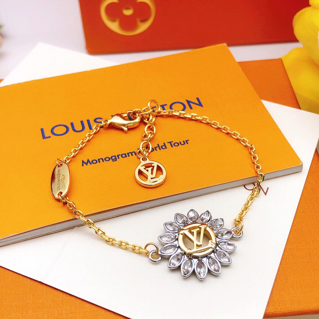 Sunflower Bracelet in Gold-Tone main product view