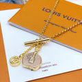 Bag Motif Pendant Necklace in Gold-Tone – Bag Detail main product view